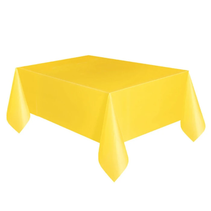 Популярная одноразовая скатерть Пластик банкетные вечерние прямоугольник скатерть для стола 54x72 дюйма D6