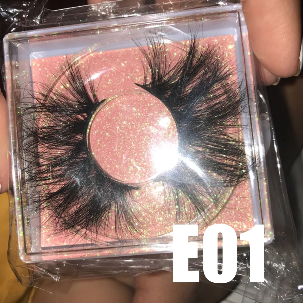 

BossGirl eyelashes mink 25mm 3d mink lashes 25mm fluffy wispy crisscross thick tapered winged long cruelty free lightweight