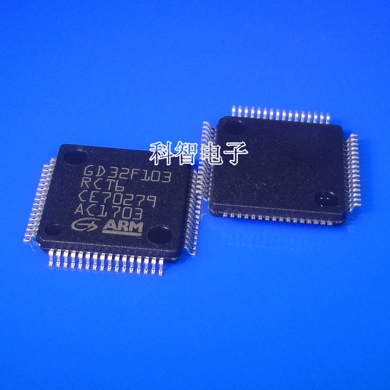 100% новый и оригинальный GD32F103RCT6 (LQFP64) GIGADEVICE32 | Электроника