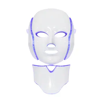 

Light Therapy Mask Light Facial Mask Led Facial Mask 7 Colors with Neck Collagen Electric Pretty Anti Wrinkles Korean Skin Care