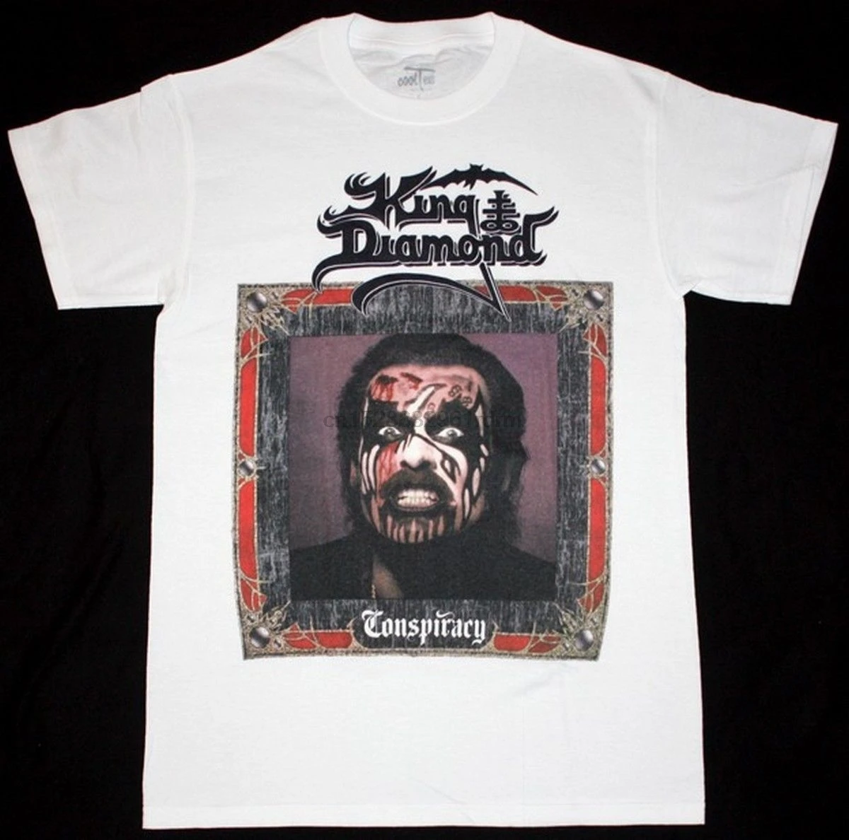 Модная белая футболка с надписью KING DIAMOND заговор мерцит FATE тяжелый металл новая