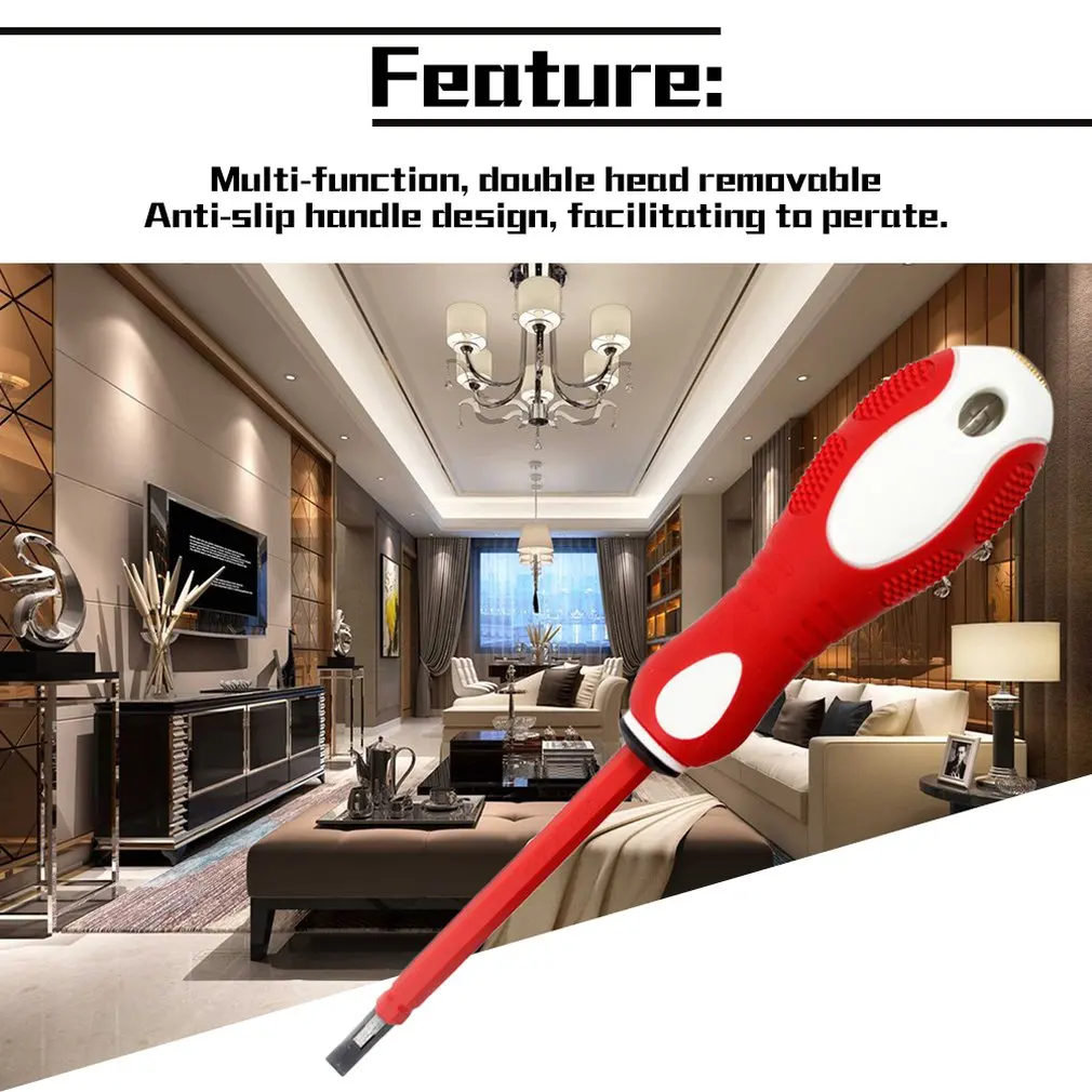 Multi - function electricity Tester Pencil Portable Diagnostic pencil Slotted screwdriver 100-500V