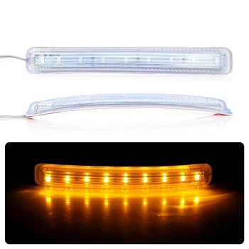 

High Quality 2Pcs LED Car Light Source Yellow Soft 9 Patch FPC Turn Signal Lamp DC 12V Car Rearview Mirror Light Indicator 2020