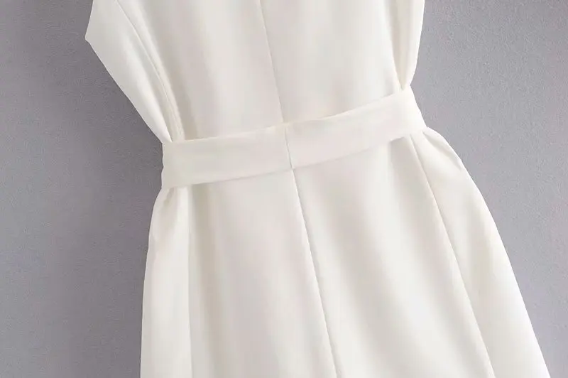 Heydress Женская Новая мода двубортный жилет винтажные пояса женские пиджаки без рукавов повседневный офисный Женский Свободный жилет верхняя одежда