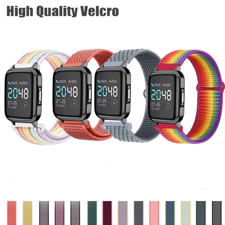 Ремешок нейлоновый для смарт-часов Lou hayls02/Mibro Air браслет Xiaomi Huami Amazfit Bip S U Lite Pro GTS 2