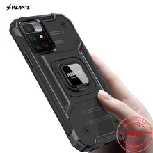 

Rzants For Xiaomi Redmi 10 Case Shockproof Magnetic 【King Kong】Military Ring Stand Hard Back Cover Phone Casing