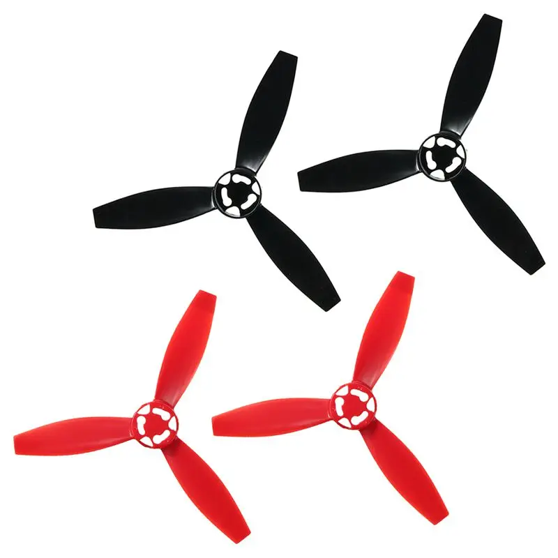 FFYY-4Pcs Red& Black Propeller Rotors Paddle Props Part For Parrot Bebop 2 Drone