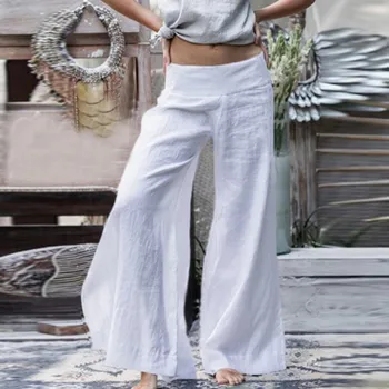 

Women's Pants Comfortable Straight Straight Wide Leg Pants Women's Loose Solid Color Pants Women