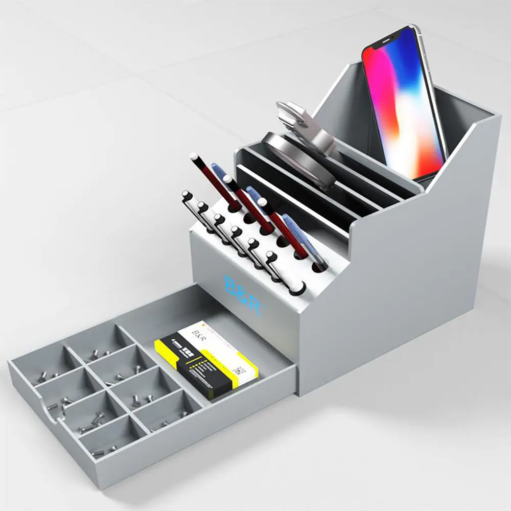 Phone PC Repair Tools Sorting Storage Box with Drawer Acrylic Organizer LCD Tweezers Screwdriver Pliers Element Parts Container |