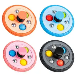 Jouet Gyroscope rotatif avec presse à bille en acier, jouet à bulles, utilisé pour l'interaction Parent enfant, soulagement de la pression au bout des doigts 