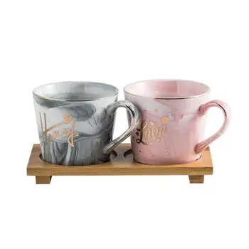

1 Set 350ML Mouthwash Cup Practical Ceramics Tooth Brushing Cups Drinking Cup Couples Brushing Cup for Hotel Bathroom Gift