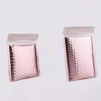 

Rose Gold Bubble Envelope Waterproof Foil Bubble Mailer for Gift Packaging