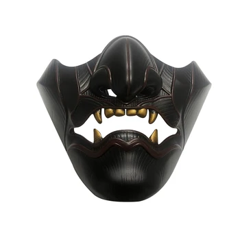 

1PCS Ghost Of Tsushima Sakai Cosplay Mask Half Face Samurai Mask Halloween Masquerade Halloween Party Resin Masks Props