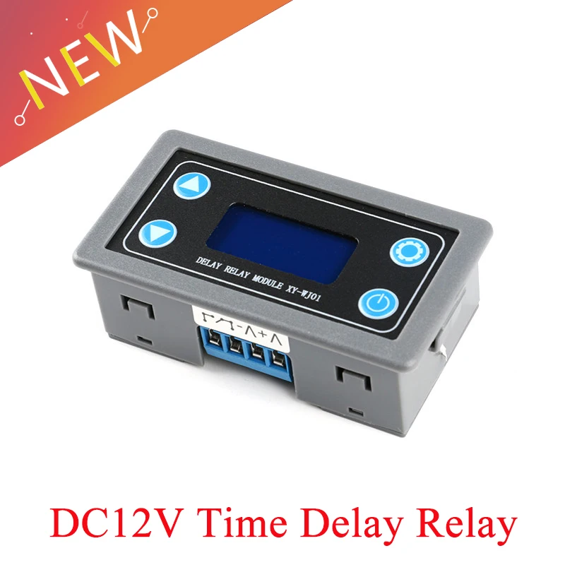 DC12V 12V Светодиодный модуль цифровой реле задержки времени Программируемый таймер