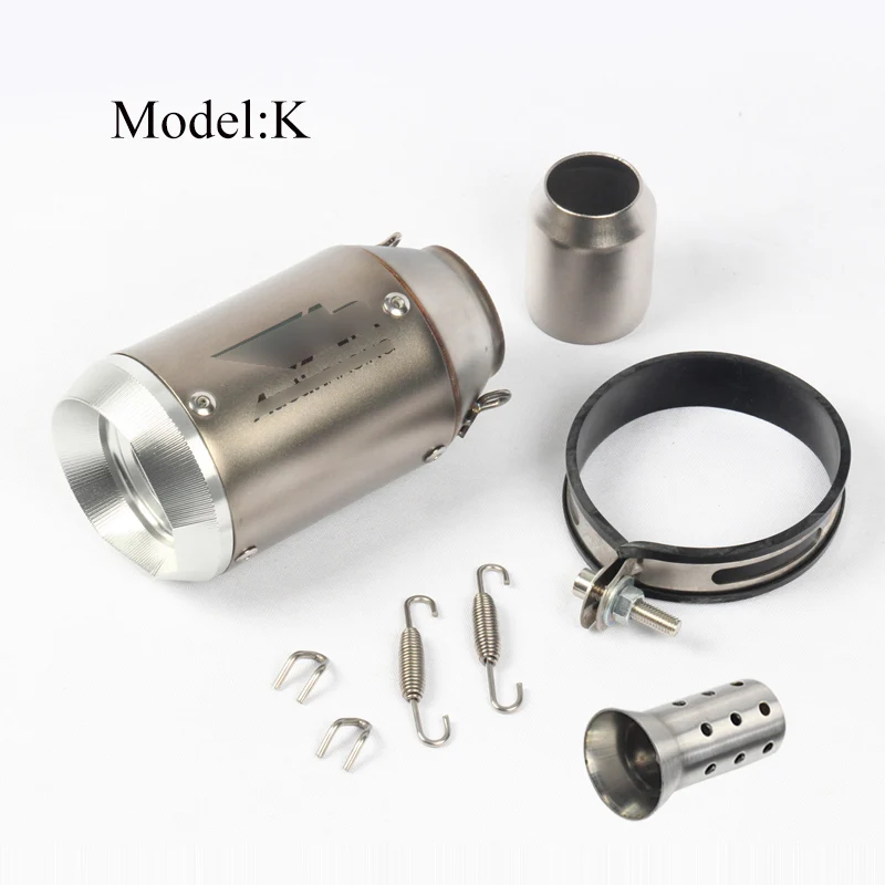 Universal 51MM Motorcycle Short Exhaust Pipe With DB Killer Muffler Pope Motorbike Modified Tail TipS Tube For Yamaha Honda KTM