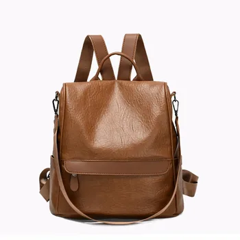 

Women Ladies Fashion Girls Solid Waterproof Large Capacity Fashion Print Canvas Backpack For Teenage Girls Bags 0226