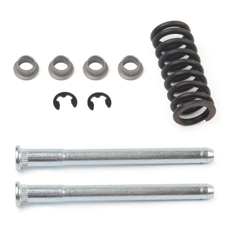 Front or Rear Door Hinge Pin and Spring with Bushing Repair/Rebuild Kit