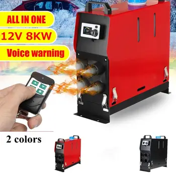 

12V 8KW Red/Black Air Diesel Heater Car Parking Heater 1/4 Holes For Car Trucks Trailer With Remote Control Monitor Low Noise