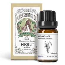 

HIQILI Citronella Essential Oils 100% Pure,Undiluted, Therapeutic Grade for Aromatherapy,Topical Uses - 15ML