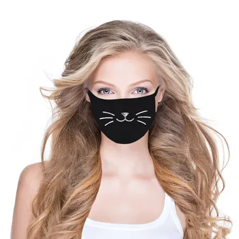 

Mascarilla Smile Cat Print Adult Face Mask Fashion Cover Washable Reusable Mouth Mask For Adults Mouth Caps Washable