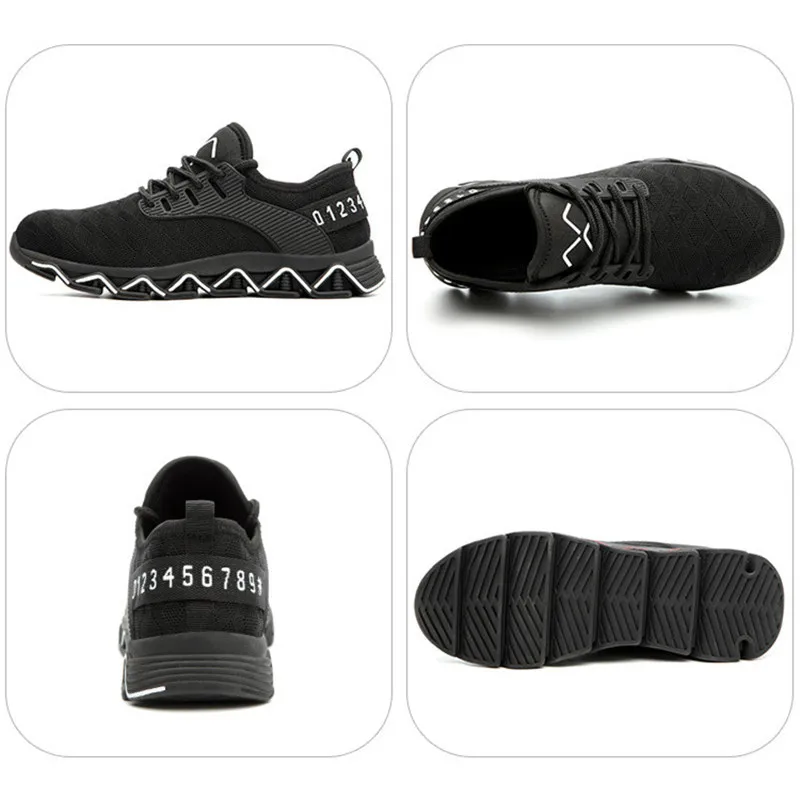 Breathable Mesh Work Safety Shoes Steel Toe Cap Lightweight Safety Shoes Men Fashion safety sneakers Casual Security Shoes New