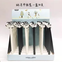 36 шт. Корейский мультфильм силикагель нейтральная ручка милые животные гель студенческий набор карандашей ручка с черными чернилами Kaola Зебра Бегемот ручка-сова