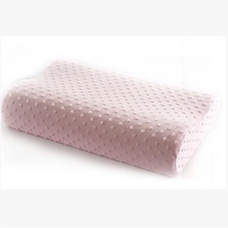 Подушка для сна из бамбукового волокна с эффектом памяти, подушка с эффектом медленного отскока BE45003 - Цвет: Розовый