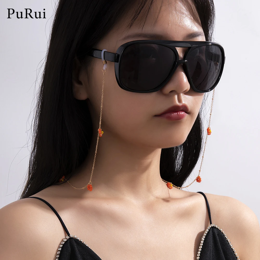 

Bohemia Colorful Flower Beads Eyeglass Chain Sunglass Holder Glasses Strap Lanyards for Women and Girls Eyeglass Accessories