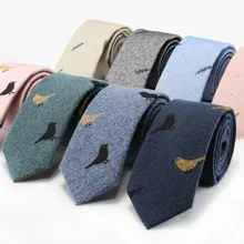 Necktie High Quality Cotton Men's Unisex Suit Shirt Daily Activities Party Wedding Classic Trendy Personality Bird Tie Gifts