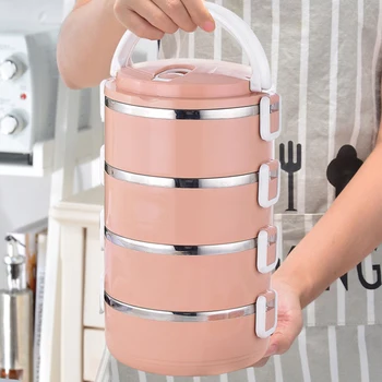 

Stainless Steel Lunch Box Multilayer Bento Box Compact For Kids School Home Portable Food Container Kitchen Leak-Proof Lunchbox