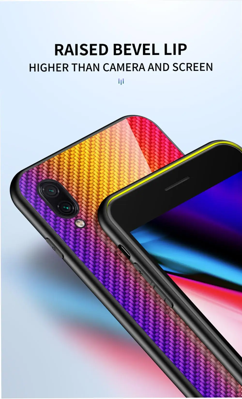 Чехол из закаленного стекла для Meizu Note 9 16 S, чехол из углеродного волокна с градиентом, защитный чехол для Meizu 16 S 16XS note9, чехол