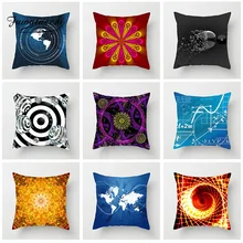 Fuwatacchi Geometric Cushion Cover Cosmic Exploration Pillow Cover For Home Room Car Sofa Deco...