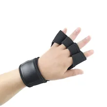 Перчатки для фитнеса с полосками, защита для подбородка, защита для запястья, спортивные Напульсники, противоскользящие, горизонтальные, для мужчин и W