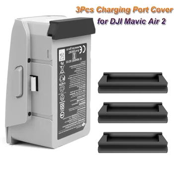

3Pcs Charging Port Cover for DJI Mavic Air 2 Drone Accessories Silicone Battery Contacts Dustproof Plug Protector for Mavic Air