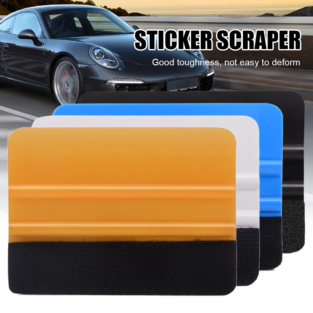 20Pcs Car Scraper Auto Styling Vinyl Carbon Fiber Window Remover Cleaning  Squeegee Wash with Felt Squeegee Tool Film Wrapping - AliExpress