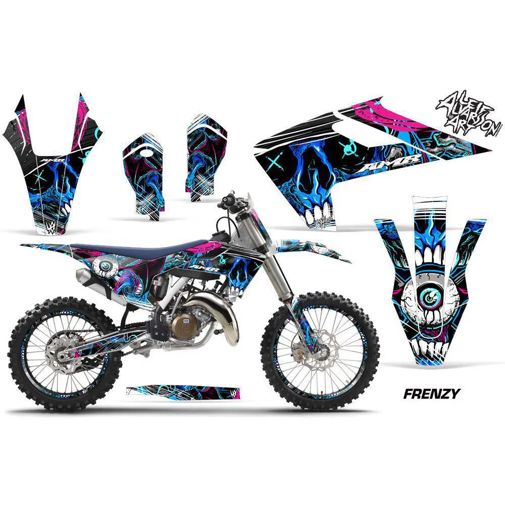 Эндуро carrera pegatinas calcomancia vehaticulo secreto Dekor комплект Негро Рохо для Husqvarna TE TC SMR TXC 449, 511 2011, 2012, 201
