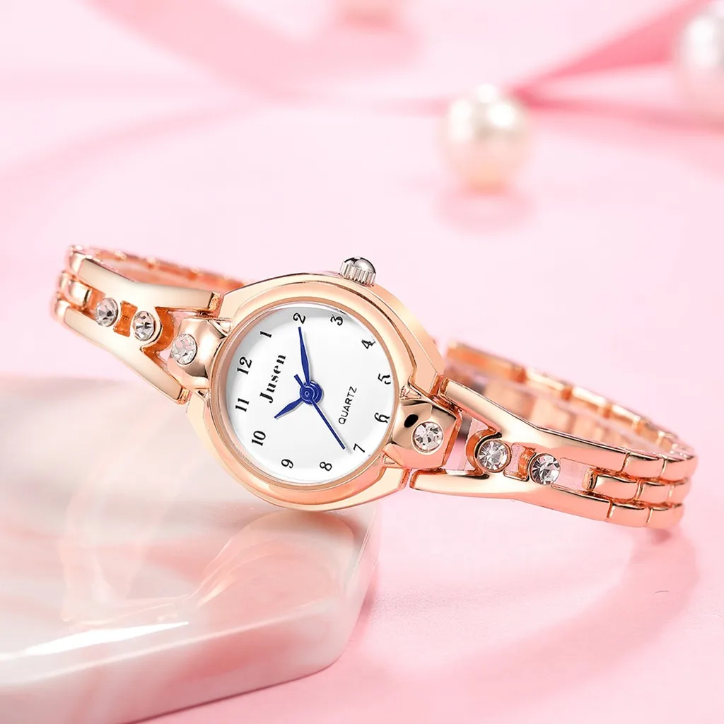 Simple Star Diamond Inlaid Stainless Steel Watch Ladies Quartz Watch 2021 New Women Watches Luxury Bracelet Watch Jewelry