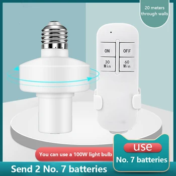 

E27 WiFi Smart Lamp Holder Smart Light Bulb Adapter Lamp Base Bulb Cap Socket Adapter AC Smart Life Wireless Remote Control
