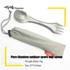  TiTo titanium spork Outdoor camping fork titanium spoon knife combo hiking  picnic survival  outdoor tableware Titanium fork ► Foto 1/6