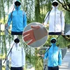 Queshark Men Anti UV Hooded Cycling Hiking Fishing Jackets Quick Dry Long Sleeve Breathable Running Fishing Sports Shirts ► Photo 2/6