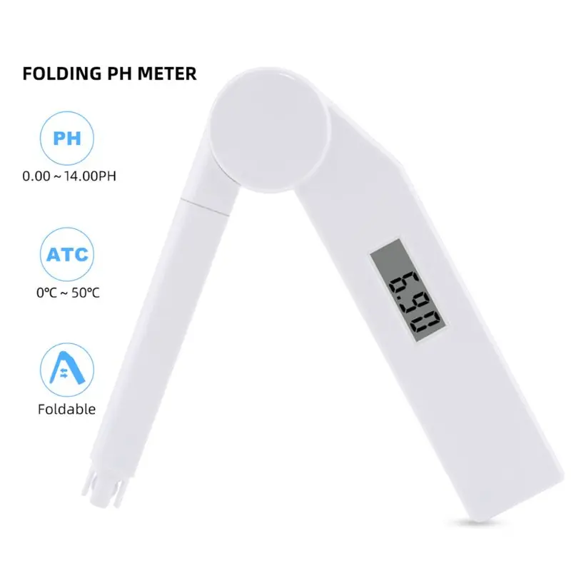 

Fold PH Meter Digital Water Quality Tester with 0-14 PH Measurement Range