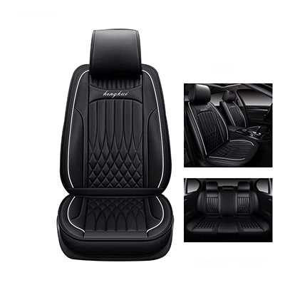 Высокое качество, кожаный чехол для автокресла chrysler 300c PT Cruiser Grand Voyager, все модели, защита автокресла, автомобильные аксессуары - Название цвета: black