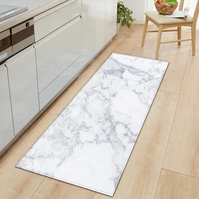 

Urijk Black White Marble Printed Floor Mat Welcome Doormat Anti Slip Kitchen Carpet Outdoor Hallway Portch Rug Door Mats
