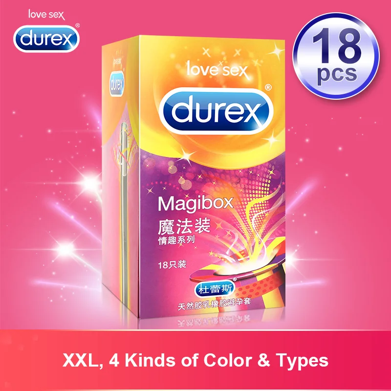 Online Durex Magic Condoms Large Size Rib Spike Natural Latex Rubber Condom Ultra Thin Intimate Goods Cock Penis Sleeve Sex for Men