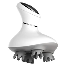 Портативный Глубокий Разминающий прибор для предотвращения выпадения волос из АБС-пластика, электрическая вибрация, зарядка через usb, облегчение боли, беспроводной водонепроницаемый домашний массажер для головы