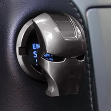 Start stop button 3d adesivos start stop cap botão de ignição do motor automático anel círculo botão de partida do carro capa