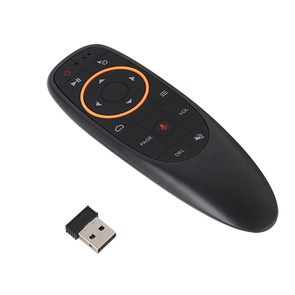 Голосовой пульт дистанционного управления 2,4G беспроводной Air mouse Микрофон гироскоп ИК обучение для Android tv Box T9 H96 - Цвет: 2.4G voice version