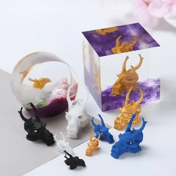 

5Pcs Fossils Fragments Modeling Dragon Skull Resin Casting Mold Fillings Ancient Keel Landspace Fillers Resin Art Crafts