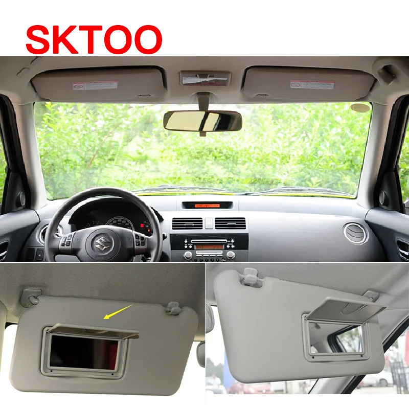 SKTOO-스즈키 스위프트 2006-2016 스플래시 2011 84802-63J51 선바이저, 유리 거울 왼쪽 드라이버