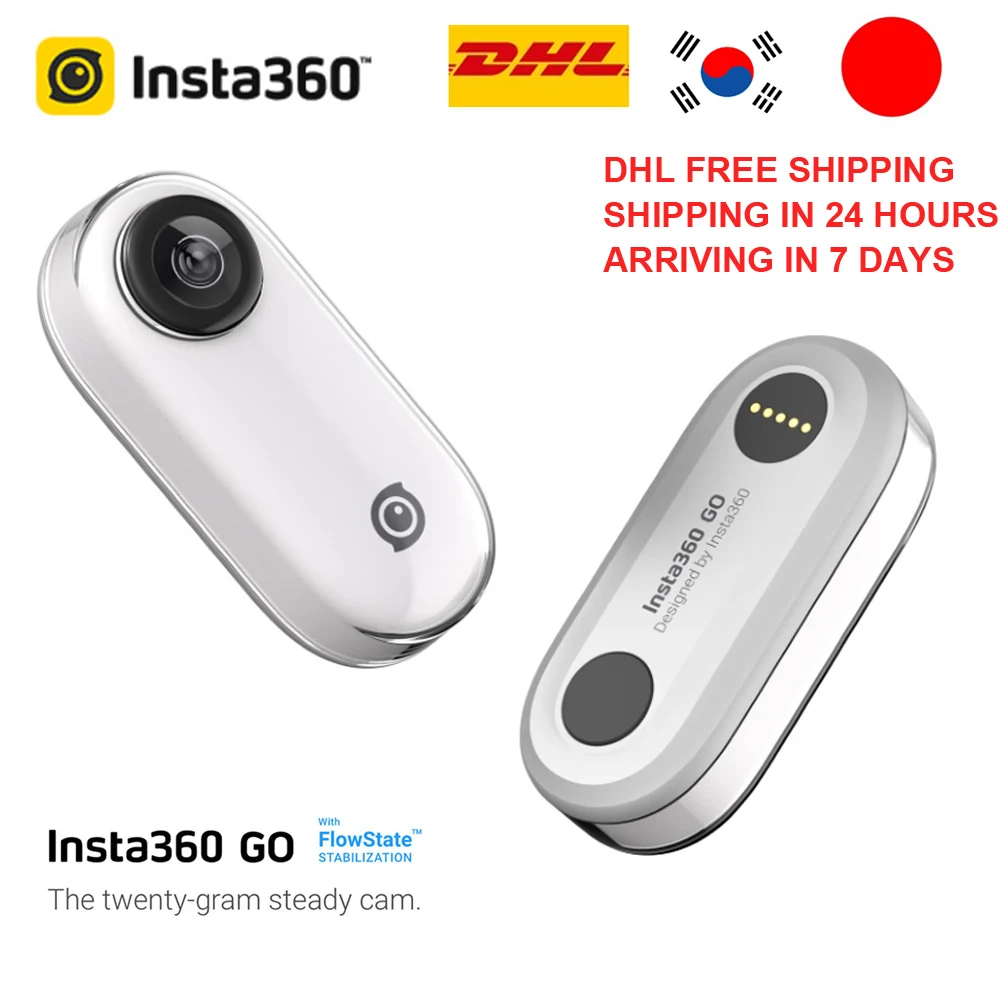 

Insta360 Go 1080P Panoramic Camera Action Stabilized Camera AI Auto Editing Hands-free Sports Camera for Video Youtube Making